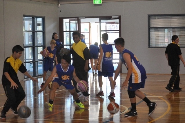 Basketball Match against St. Monicas College